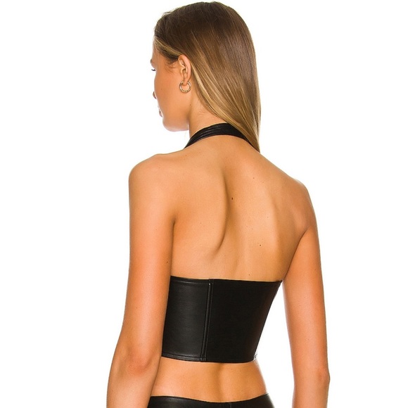 MIAOU MARA CORSET BLACK LEATHER - Picture 3 of 3